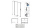Двери для душа 120cm, Radaway Alienta DWJ, стекло прозрачные, profil хром