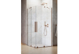 Двери для душа правые Radaway Furo Brushed Copper KDD 80, раздвижные, 800x2000mm, стекло бесцветное, медь szczotkowana
