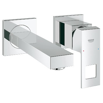 Bateria Grohe Eurocube umywalkowa 2-otworowa ścienna- sanitbuy.pl