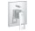 Смеситель Grohe Eurocube для ванны скрытая, 2-приёмники, хром