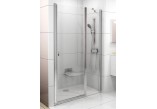 Drzwi wnękowe CSD2-100 Ravak Chrome dwuelementowe, białe + transparent- sanitbuy.pl