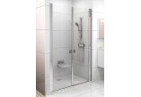 Drzwi wnękowe CSDL2-120 Ravak Chrome dwuelementowe, satyna + transparent- sanitbuy.pl