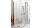 Кабина угловая CRV2-90 Ravak Chrome z wejściem z rogu, белая + transparent