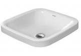 Накладная раковина, Duravit DuraStyle, 43x43 cm, без отверстия под смеситель, Белый Alpin