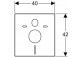 Zestaw Geberit do izolacji akustycznej muszli wiszącej i bidetu- sanitbuy.pl