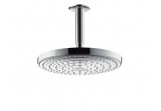 Верхний душ/ Душевая лейка Hansgrohe Raindance Select S 240 2 jet, с держателем sufitowym 100 mm, DN 15, диаметр 243 mm, белый/хром