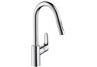 Однорычажный смеситель Hansgrohe Focus с выдвижным изливом