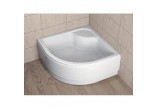 Brodzik Dolphi Radaway Indos A 80x80 cm półokrągły- sanitbuy.pl