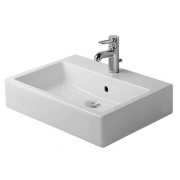 Umywalka Duravit Vero z półką na baterię 600x465 mm z 1-otworem na baterię- sanitbuy.pl