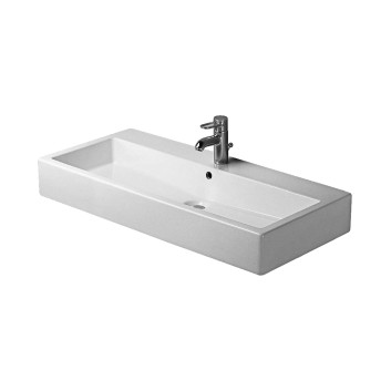 Umywalka Duravit Vero szlifowana z półką na baterię 1000x470 mm z 1-otworem na baterię- sanitbuy.pl