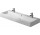 Раковина Duravit Vero с полкой под смеситель, z переливом, 2 wybite otwory na baterię, 100x47 cm, шлифованная, белая WonderGliss