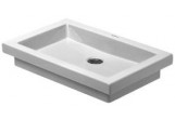 Раковина Duravit 2nd Floor на столешницу 58x42 cm, без отверстия с плёнкой WonderGliss.