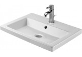 Раковина Duravit подвесной белая серия 2nd Floor 60x43 cm на одно отверстие