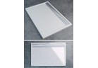 Поддон из конгломерата SanSwiss прямоугольный 80x100 cm белый