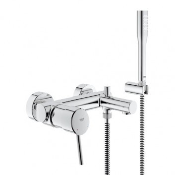 Bateria Grohe Concetto wannowa ścienna ze zestawem prysznicowym- sanitbuy.pl