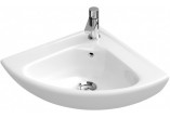 Umywalka Villeroy & Boch O.Novo, mała narożna, Biały Alpin Ceramicplus, 415 mm, 1-otworowa, z przelewem- sanitbuy.pl