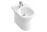 Bidet Villeroy & Boch O.Novo 36x56 cm , напольный Белый Alpin z Ceramicplus, 1-otworowy, z переливом 