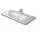  Раковина с тумбой, Duravit DuraStyle, 65x48 cm, 1-отверстный, Bialy Alpin WonderGliss