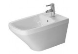 Биде подвесное, Duravit DuraStyle, 370x620 mm, 1-otworowy, Белый Alpin WonderGliss