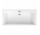 Ванна прямоугольная Villeroy&Boch Squaro Edge 12, 170x75 cm с ножками i systemem przelewowo-odpływowym, Quaryl, белый Alpin
