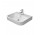 Раковина накладная на столешницу, Duravit Happy D. 60x40 cm, 1-отверстный, Белый Alpin