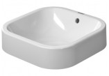 Umywalka stawiana na blat, Duravit Happy D. 400 mm, bezotworowa, Biały Alpin WonderGliss- sanitbuy.pl