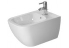 Биде напольное, Duravit Happy D.2, 365x570, 1-otworowy, Белый Alpin WonderGliss