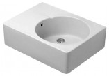 Umywalka wiszaca, Duravit Scola, 615x460 mm, komora z prawej strony, 1-otworowa, Biały Alpin WonderGliss- sanitbuy.pl