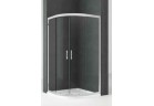 Кабина полукруглая Novellini Kali r 8090, zakres regulacji 77-80 x 87-90, профиль серебряный, стекло прозрачное