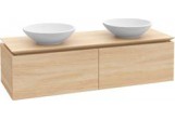 Шкафчик для раковины Villeroy&Boch Legato, 1200x380x500 mm, Белый Мат., miejsce pod dwie Umywalki, светильники LED