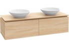 Шкафчик для раковины Villeroy&Boch Legato, 1200x380x500 mm, Glossy Grey, miejsce pod dwie Umywalki, светильники LED