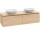 Шкафчик для раковины Villeroy&Boch Legato, 1200x380x500 mm, Glossy White, miejsce pod dwie Umywalki, светильники LED