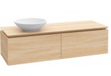 Шкафчик для раковины Villeroy&Boch Legato, 1200x380x500 mm, Белый Мат., miejsce na umywalkę с левой storny, светильники LED