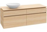 Szafka podumywalkowa Villeroy&Boch Legato, 1200x550x500 mm, Biały Mat, miejsce na umywalkę z lewej strony- sanitbuy.pl