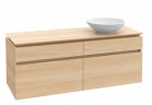 Шкафчик для раковины Villeroy&Boch Legato, 1200x550x500 mm, Белый Мат., miejsce na umywalkę z правой strony, светильники LED