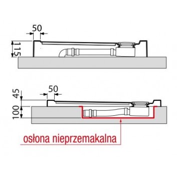 поддон Novellini Olympic с встраиваемым корпусом 180x75 cm - низкий- sanitbuy.pl