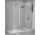 Кабина typu walk-in Novellini Kuadra H2 с перегородкой obrotowym 100+37 cm, profil хром, стекло прозрачное