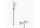 Душевой гарнитур Hansgrohe Croma Select S Vario Combi Set 0,90 m, белый/хром