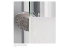Кабина Sanswiss PUR pue2p wejście Narożne 90x90 cm, часть правая, profil хром, стекло z pasem satynowym (z profilem przyściennym)