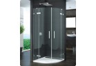 Кабина полукруглая Sanswiss PUR pu4 с дверями двухсекционными, 75-120 cm, хром, стекло прозрачное (монтаж bezprofilowy)
