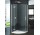 Кабина полукруглая Sanswiss PUR p3p двери 1 створчатые левые 80 cm, profil хром, стекло прозрачное (монтаж z profilem)
