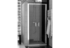 Двери двухстворчатые SanSwiss TOP-LINE 100 cm, глянец, стекло прозрачное