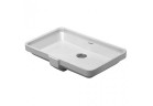 Раковина в столешнице Duravit 2nd Floor 52,5x35 cm, без отверстия под смеситель, белая с плёнкой WonderGliss