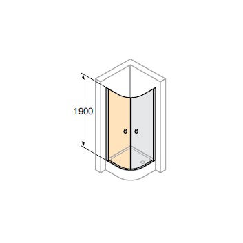 двери распашные для душа Huppe Design 501 - , szer. 800mm- sanitbuy.pl