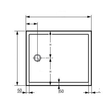 Brodzik Huppe Purano prostokątny 700x1200 mm- sanitbuy.pl