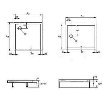 Brodzik Huppe Purano prostokątny 1200x800 mm- sanitbuy.pl