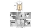 Кабина Huppe Enjoy Pure 90x90 cm, монтаж на поддоне, хром eloxal, стекло прозрачное z Anti-Plaque