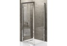 Двери для душа поворотные Novellini Kuadra G 90-96 cm, profil хром, стекло прозрачные