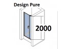 Двери для ниши Huppe Design Pure складные z боковой частью, szer. 90 cm, wys. 200 cm, хром, прозрачное z Anti Plaque