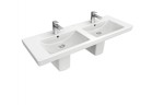 Раковина Villeroy & Boch Subway 2.0 с тумбой двойная 130x47 cm вариант Ceramicplus 